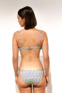 Bikini floral amarillo con lazo