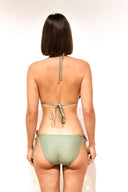Bikini kaki lurex dorado