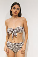 Bikini animal print granate