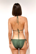 Bikini verde con brillo